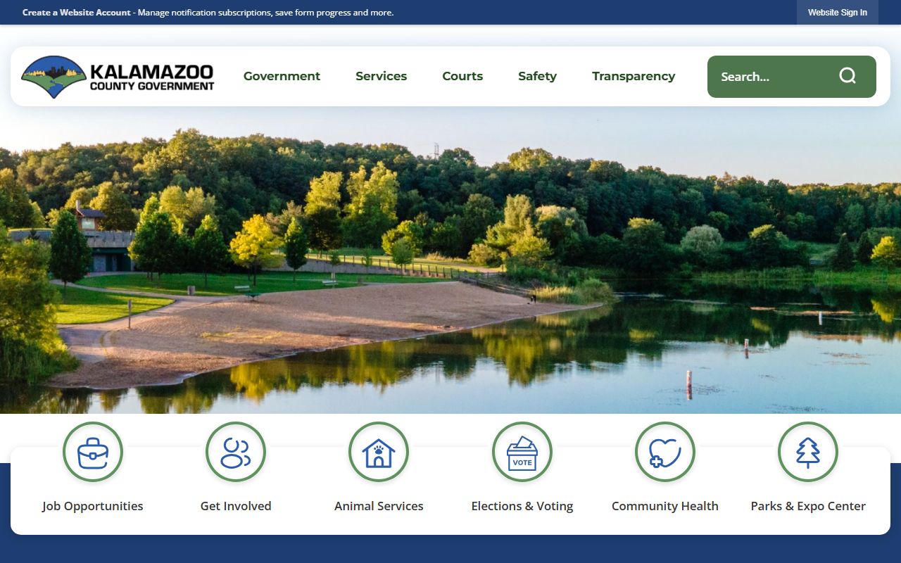 Kalamazoo County portal for White Pages and public records access